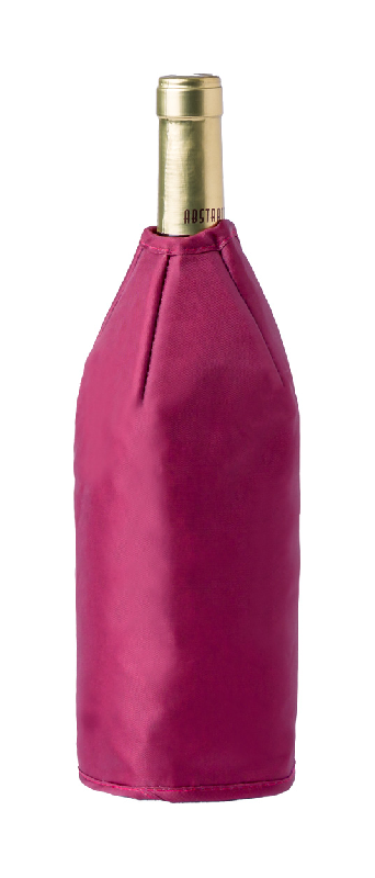 Étui rafraîchisseur à vin - tissu TC - élastique intérieur - couleur bordeaux_5