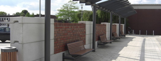 Bloc béton empilable MEGABLOC pour constructions modulaires