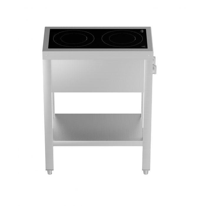 Cuisinière à induction 2 zones avec essous ouvert 7505.0030 COMBISTEEL_5