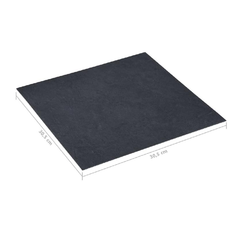 Vidaxl planches plancher autoadhésives 20 pcs pvc 1,86 m² marbre noir 330161_5