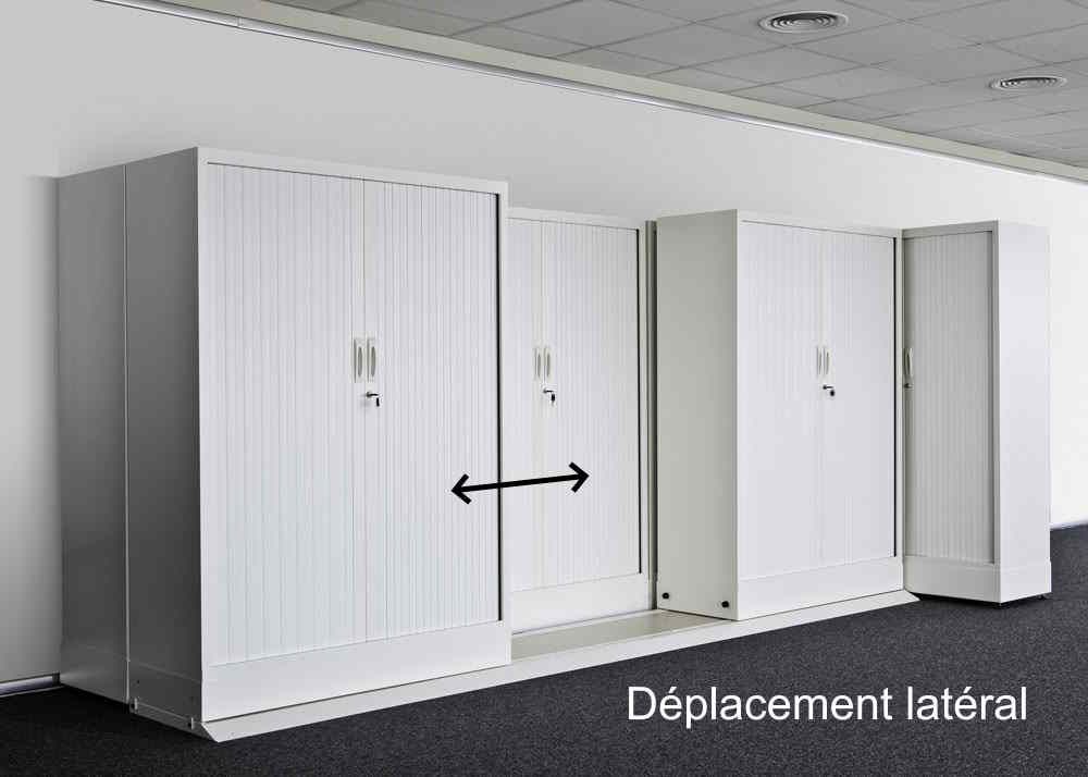 Archivage mobile à déplacement latéral et frontal Easy-Move - solution optimisée pour armoires à rideaux nouvelle génération_5
