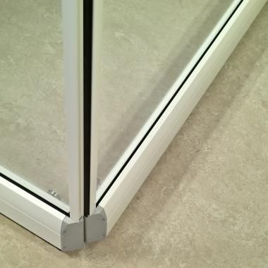 Visio - Cloisons mobiles en verre trempé - Espero BV - Profilés 45 mm_5