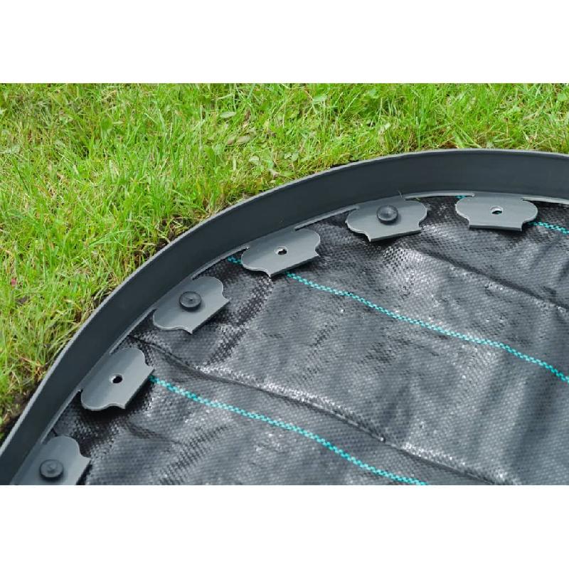 Nature bordure de jardin 5 cm x 10 m gris 442629_5