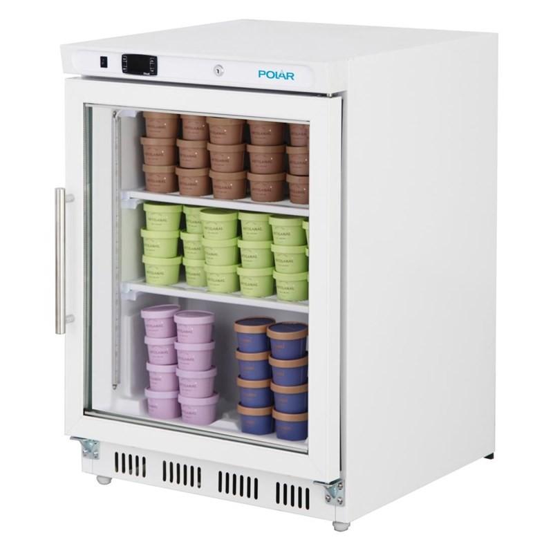 Vitrine réfrigérée négative de comptoir Série C blanche 129L PC007 Polar_5