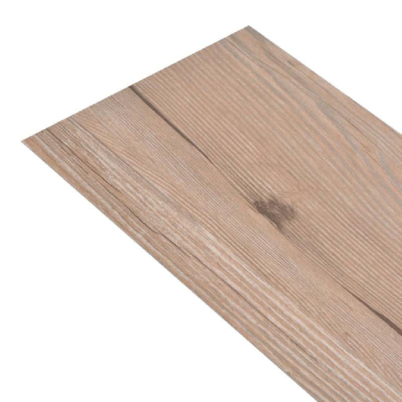 Vidaxl planches de plancher pvc autoadhésif 5,21 m² 2 mm marron chêne 330180_5