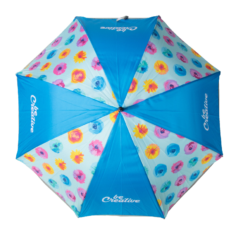 Parapluie réfléchissant sur mesure - 8 panneaux avec bandes réfléchissantes - RPET 190T - Impression sublimation_5