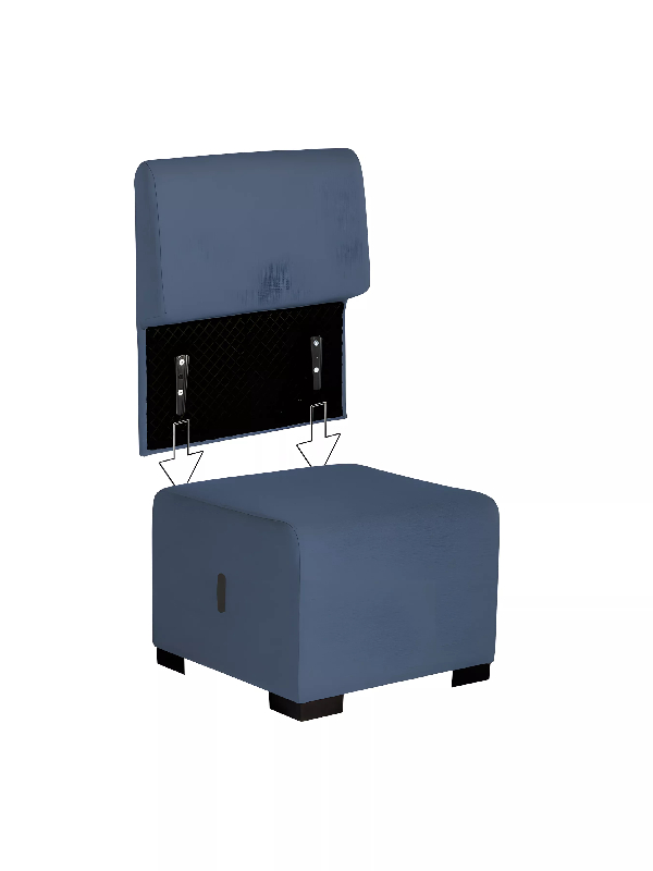 Canapé 1 place bleu denim_5