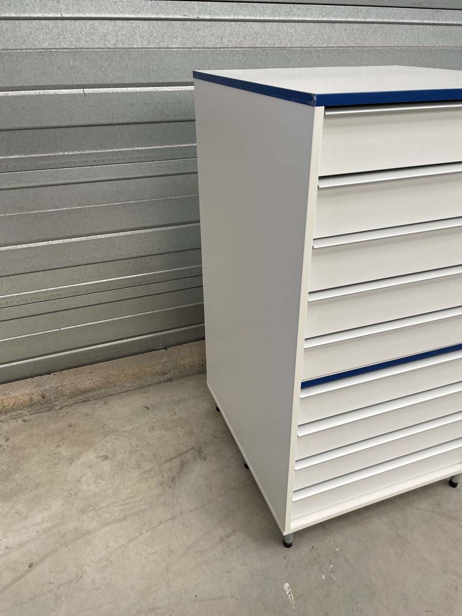 Meuble d'occasion de laboratoire avec tiroirs - ATEX - 9 tiroirs sur pieds métal - P21091157_5