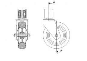 Chariot préparation de commandes - monobloc pour ateliers et entrepôts avec escabeau pliant et frein de stationnement - capacité jusqu'à 400 kg_5