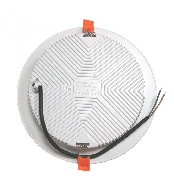 Downlight LED encastrable - 30W - 120° - Aluminium blanc - Réf DODS30W3K_5