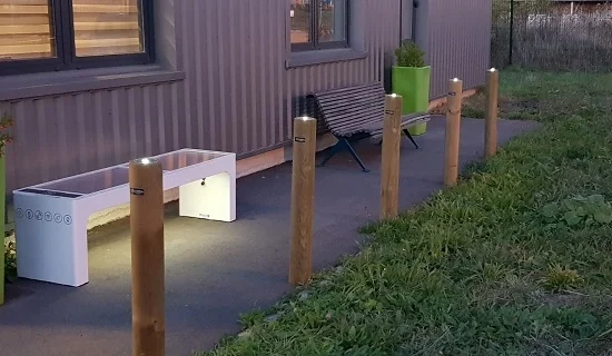 KORDOUAN borne bois &  LED solaire_5