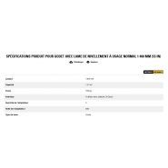 Godet d'excavation à usage normal avec lame de nivellement - caterpillar finance france - 1 400 mm (55 in) - poids 709 kg_5