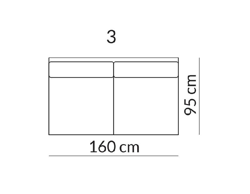 Canapé modulable Hudson OLTA 3 - Blanc cassé beige avec piètement en acier - Structure en bois de pin et mousse haute qualité_5