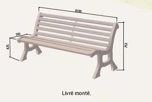 Banc classique LUBLIN_5