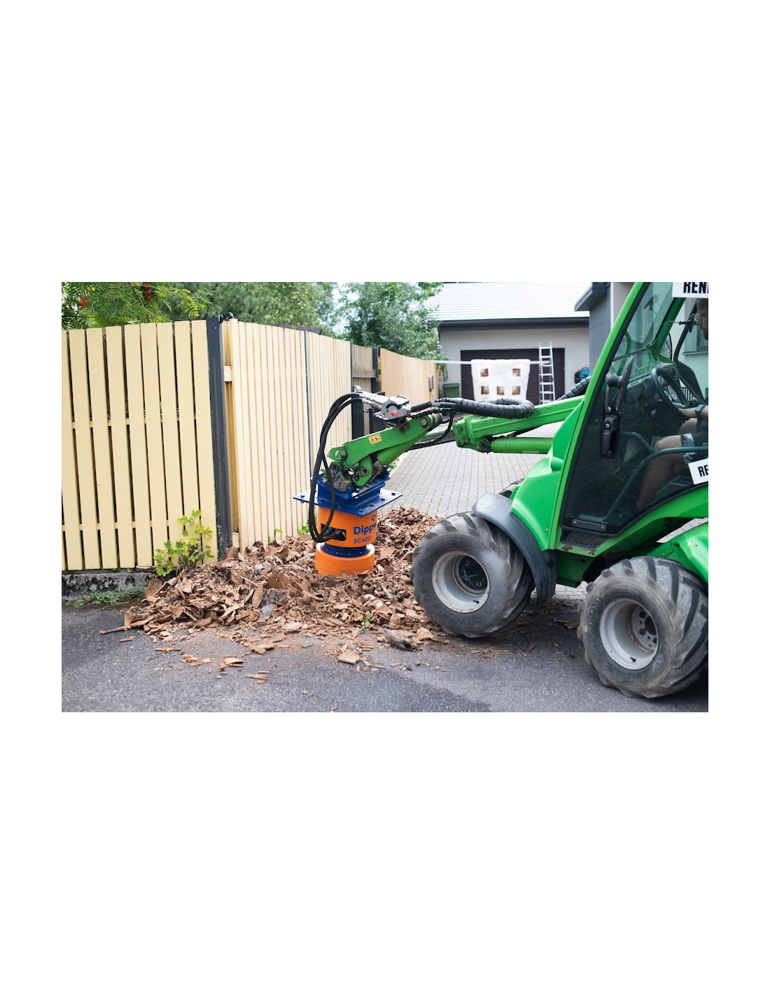 Raboteuse de souches idéale pour la sylviculture et l'entretien des espaces publics - Dipperfox SC400_5