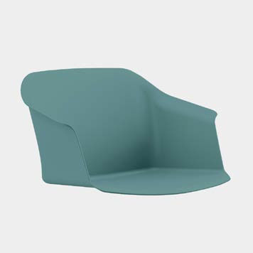 Lot de 2 fauteuils MIZA - Coque polypropylène 6 finitions - Pieds bois Ø24mm à Ø18mm - Référence 8015 FR110_5