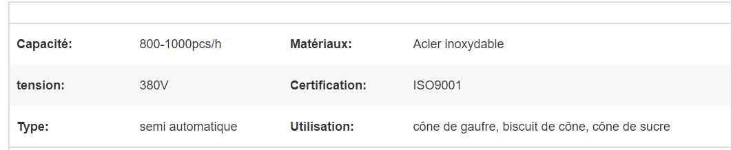 Machines électriques de cône de gaufre de crème glacée - Henan Gelgoog - capacité 800-1000 pcs/h - trois phases - certification CE_5