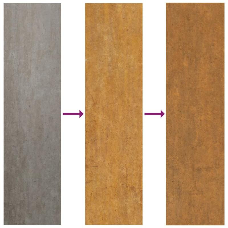 Vidaxl portail de jardin 105x130 cm acier corten conception de l'arbre 153162_5