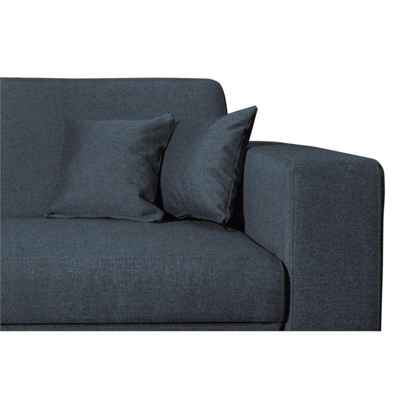 Canapé d'angle gauche convertible CABIRI bleu pétrole - avec coffre de rangement et coussins d'appoint_5