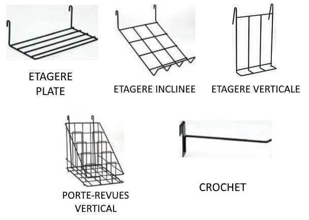Support d'affichage modulable avec cadre rigide