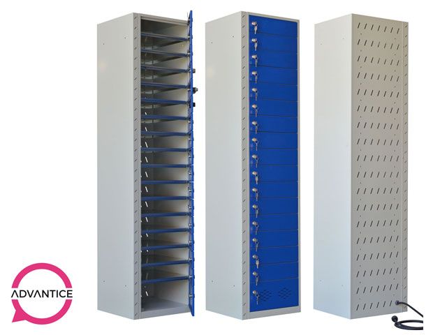 Paralocker i16 - Armoire de stockage et rechargement sécurisée avec 16 casiers pour appareils numériques_5
