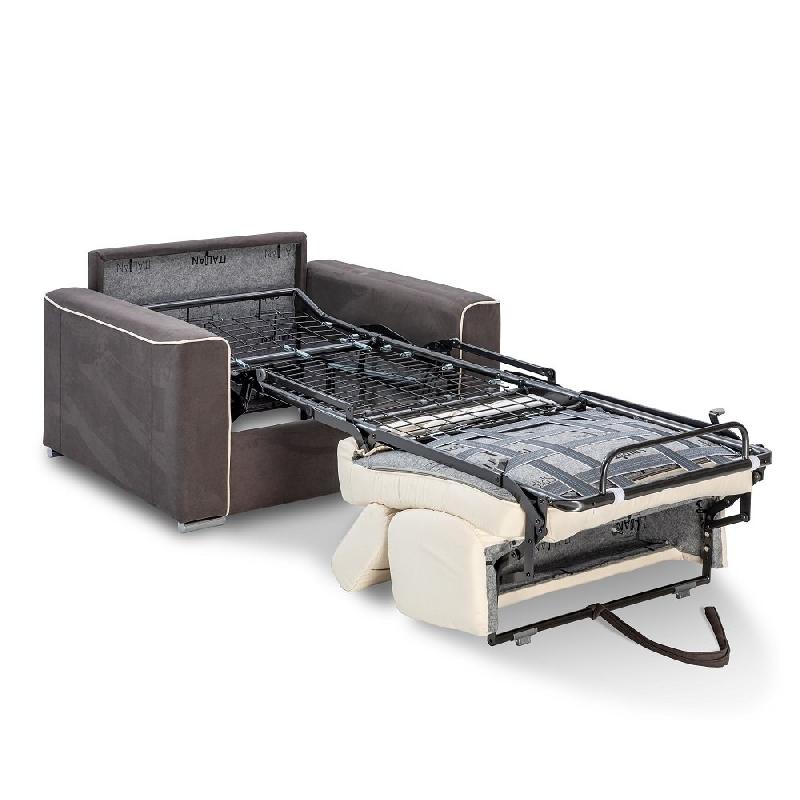 Fauteuil design convertible CANBERRA - Ouverture express - Matelas 16 cm - Bicolore ivoire et gris anthracite - Fabrication italienne_5