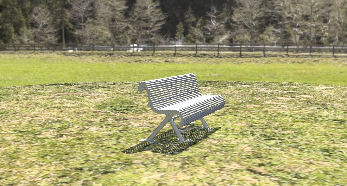 Banc en acier inoxydable à barreaux - Référence MUB33 - Fabriqué en Bretagne - Longueur 150 cm ou sur mesure_5