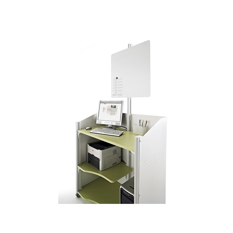 Mobilier mobile Satellix pour accueil et saisie de données