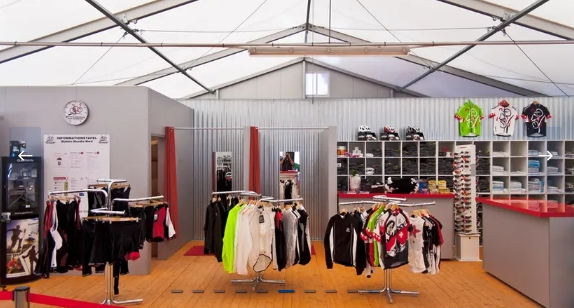 Bâtiment temporaire modulaire pour commerces et services publics - HTS TENTIQ GmbH - rapide, économique et personnalisable_5