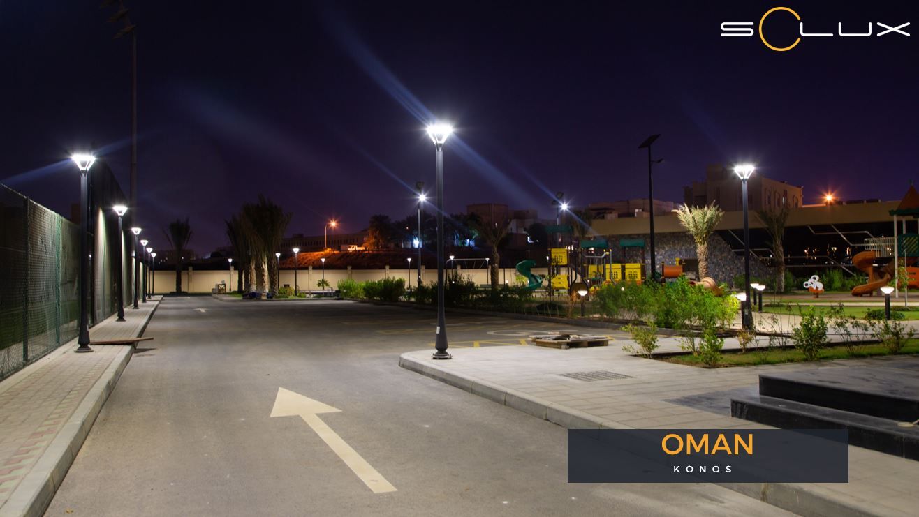 Luminaire d'éclairage public 3920 lumens 20 w pour zones d'activités commerciales et industrielles, gares routières, aire de repos, abribus - konos_5