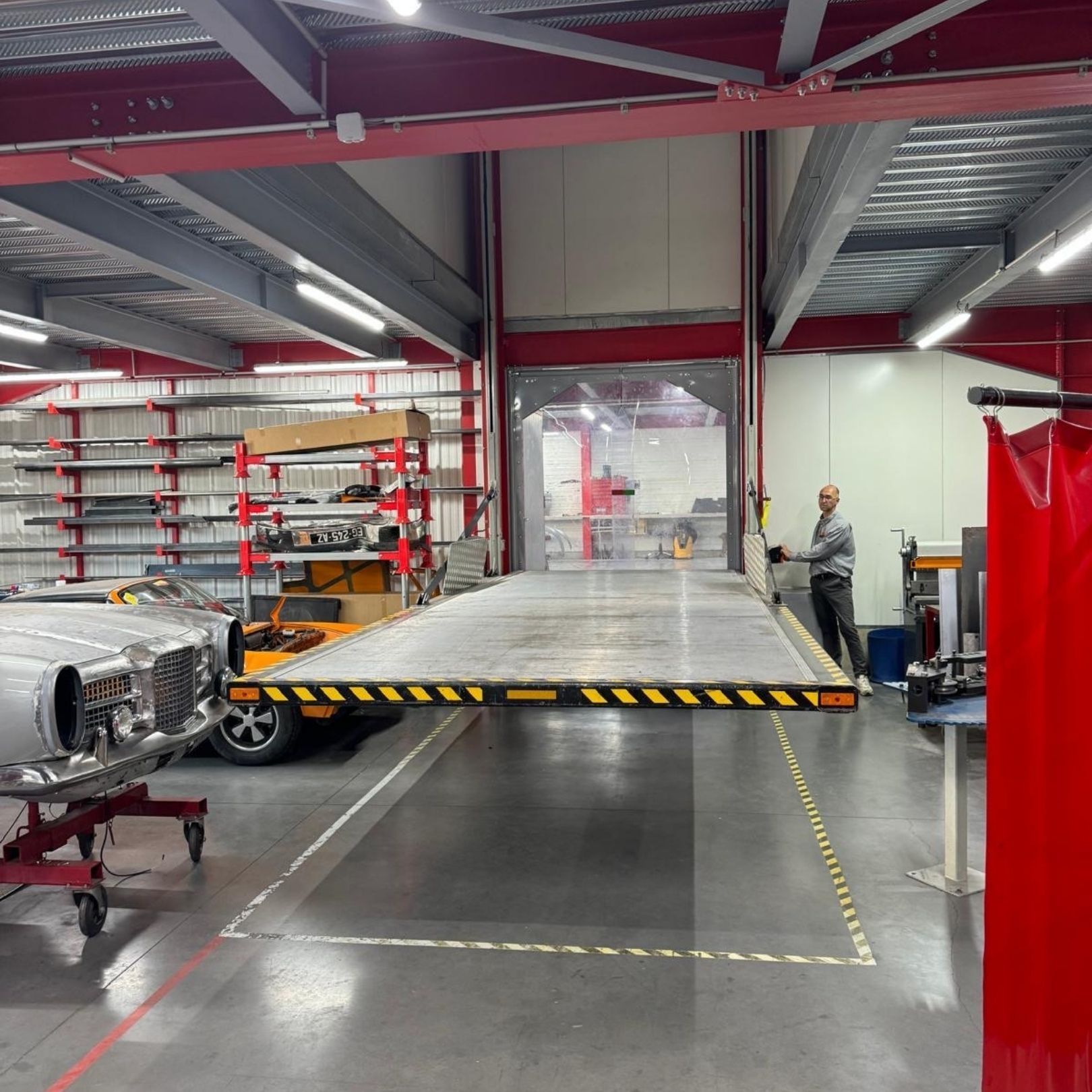 Monte-voiture avec passage libre sous charge - sur-mesure -  DH-VO_5