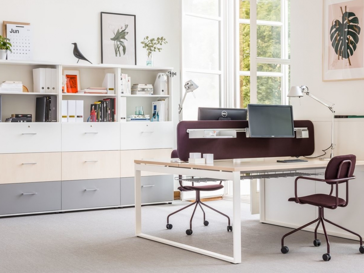 Bureau bench opératif individuel et double OGI Q - Design contemporain pour open-space_5