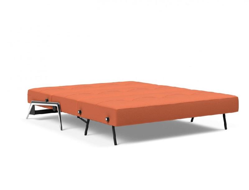 Canapé design convertible INNOVATION LIVING Cubed 02 Alu 200x160 cm - Tissu Argus Rust_5