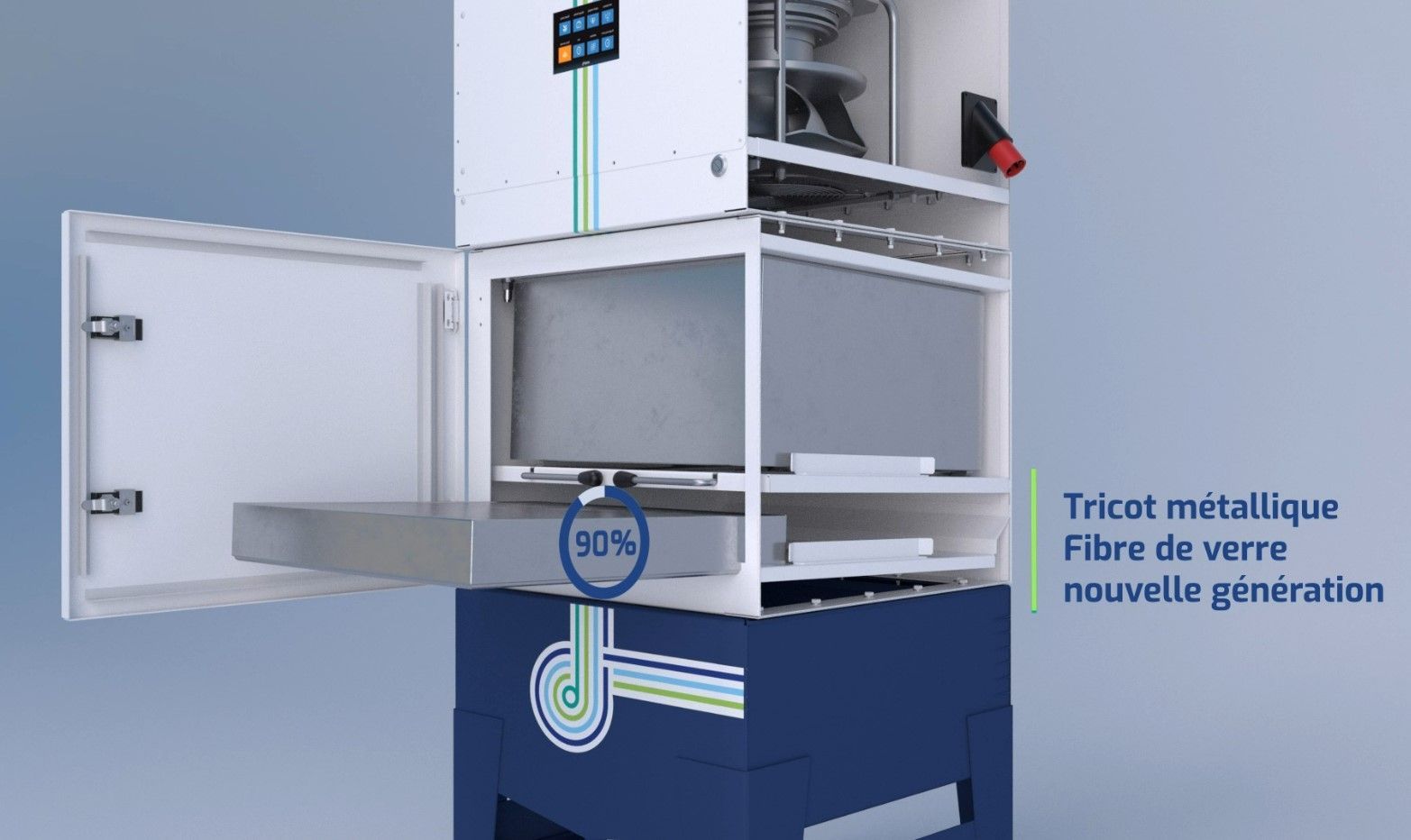 Collecteur de brouillard d'huile Oilpack® - nouvelle génération pour fluides de coupe avec débit 2500 à 7500 m3/h_4