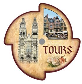 Magnet personnalisé moulin à vent - MDF, folio magnétique et carton - Diamètre 76 mm - Fabriqué en France_5