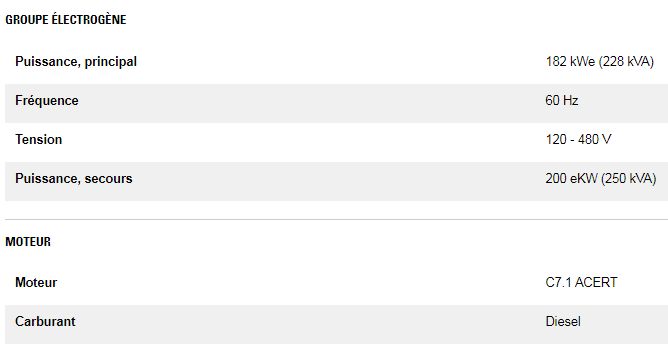 Xq230 182 groupes électrogènes industriel mobile de location - caterpillar - puissance principale 182 kwe (228 kva)_5