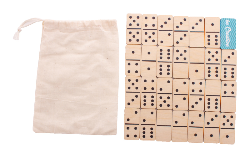 Dominos sur mesure en contreplaqué de bouleau - 28 tuiles avec impression couleur et étui en coton_5