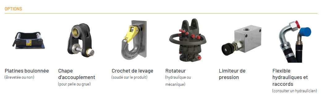 Benne preneuse industrielle de reprise MBB-H - usage intensif - capacité 900 à 3000 litres SAE - marque MINELLI_5