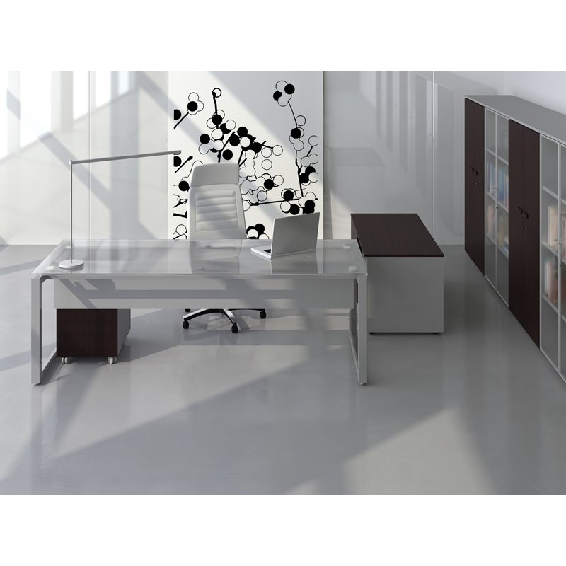 Table bureau de direction avec ou sans retour - Réf 5ème ELEMENT01 - LAS, dimensions modulables et nombreux rangements_5