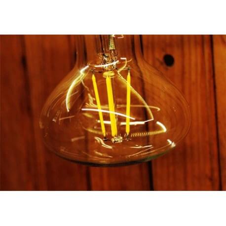 Ampoule vintage LED 4W E27 R80 - Style Edison avec filaments apparents_5