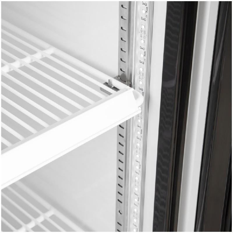 Armoire à boissons compacte - Slimline Série G - front noir - Polar - CS586_5