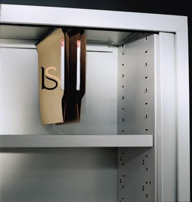 Armoire basse à portes rideaux assorties - GAPSA - 102, Gris aluminium_5