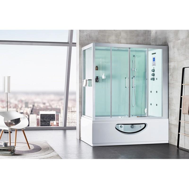 COMBI BALNEO DOUCHE HAMMAM CBH WHITE ARCHIPEL® 179X97 - DROITE_5
