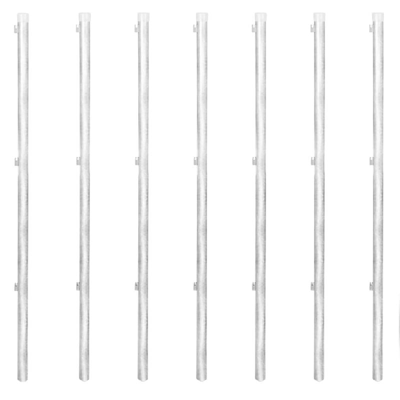 Vidaxl clôture à mailles avec poteaux acier galvanisé 15x1 m argenté 141495_5