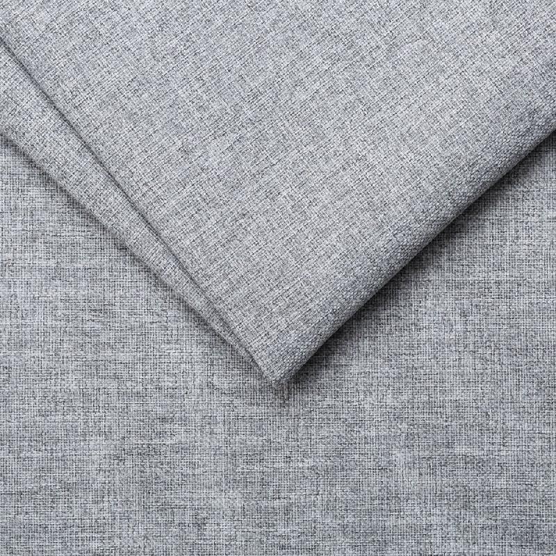 Canapé convertible express MAC MAHON - sommier à lattes 140 cm - matelas 16 cm tissu tweed gris silver_5