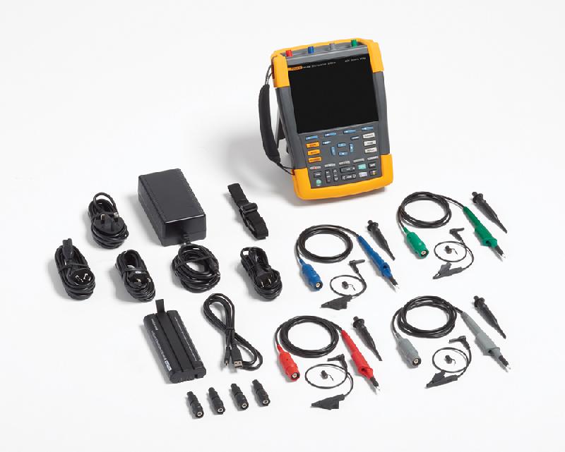 FLUKE-190-504-III-S - Oscilloscope numérique portable ScopeMeter, 4 voies, 500 MHz, entrées flottantes, IP51, logiciel inclus_5