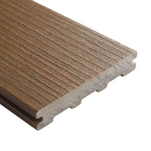 Sopra - clôture en composite Novodeck - longueur 400 cm - teintes bois exotique - réf. LAM267_5