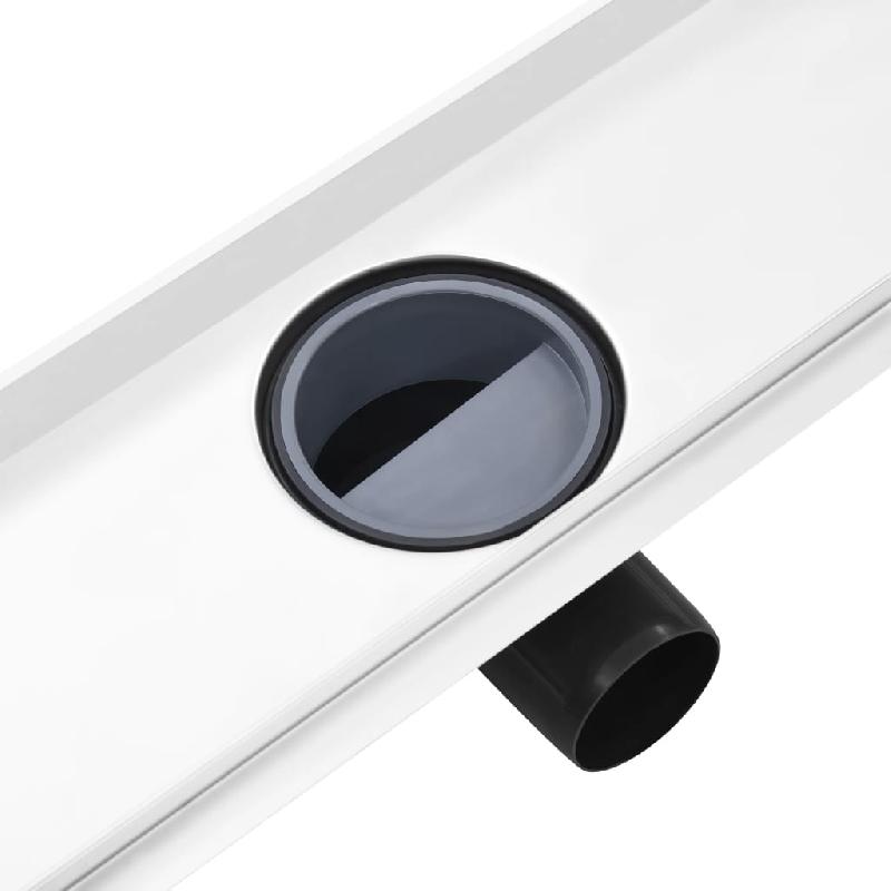 Vidaxl drain de douche avec couvercle 2 en 1 73x14 cm acier inoxydable 146008_5