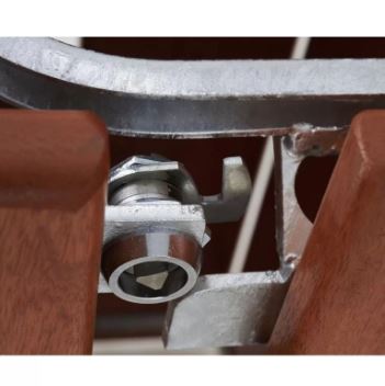 Corbeille publique Séville 100 L - acier galvanisé et bois exotique - rectangulaire ou octogonale_5