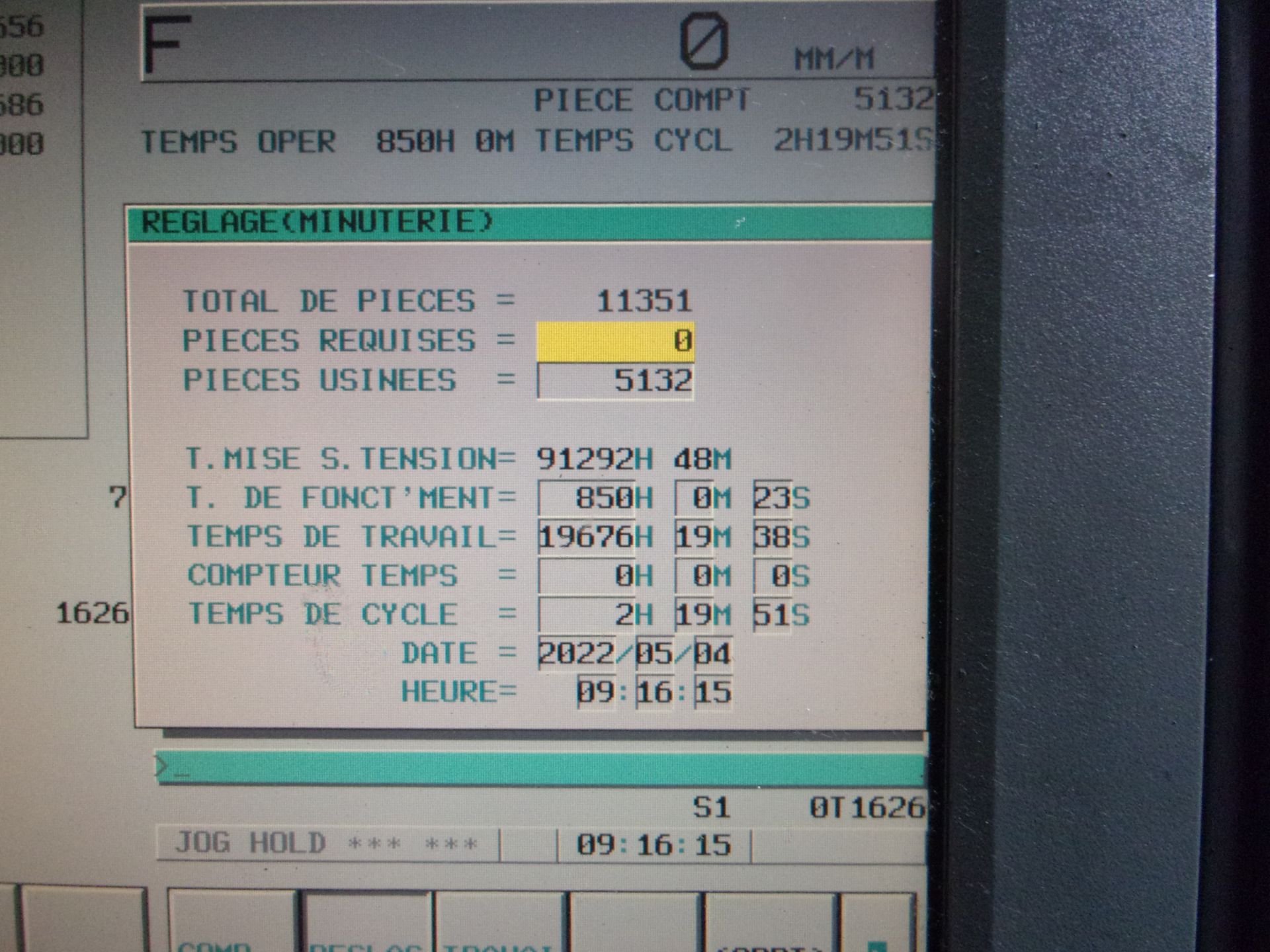 Tour vertical cn 2 axes alex-tech vtl-16/20_5